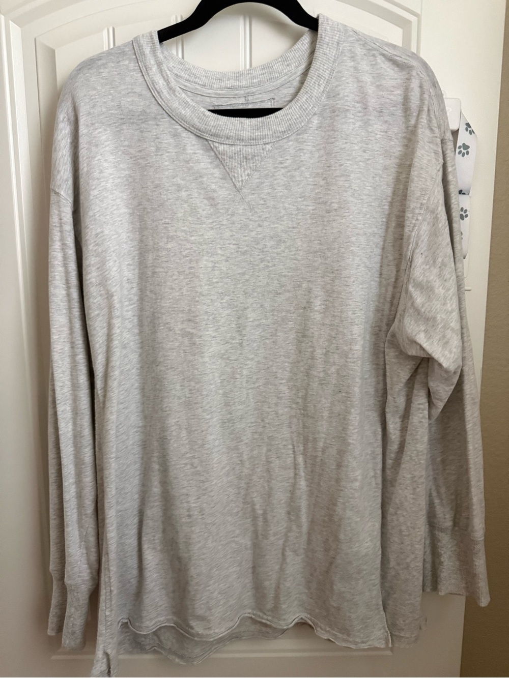 Aerie Cozy Long Sleeve Oversized Boyfriend T-Shirt